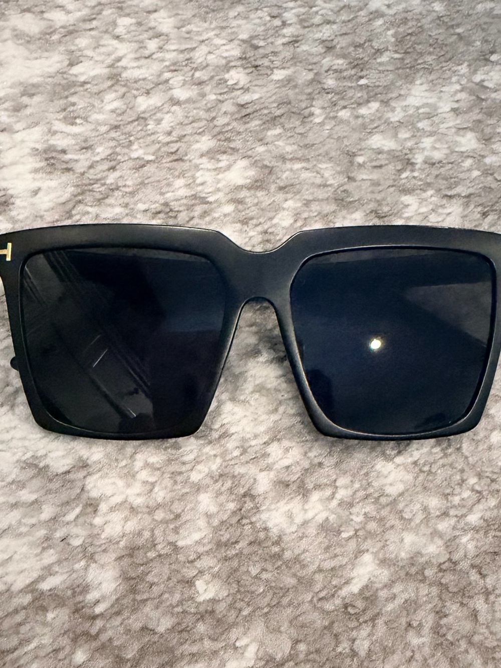 Black Oversized Square Women's Sunglasses
